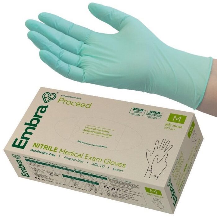 Nitril handschoenen poedervrij EMBRA doos