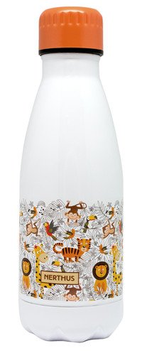 Drinkfles vacuum - Leeuwen - 350ml (warm en koud)