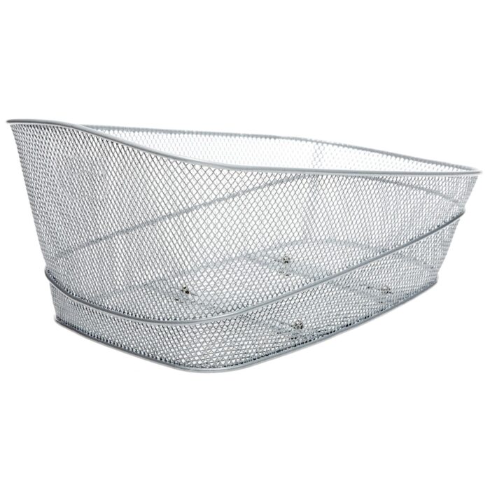 Fietsmand grijs in staal