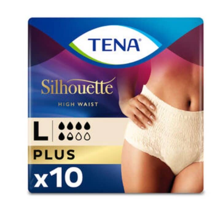 TENA Pants Silhouette Plus (Beige - Hoge taille) - 9 stuks