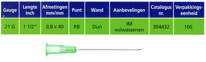 Microlance injectienaald