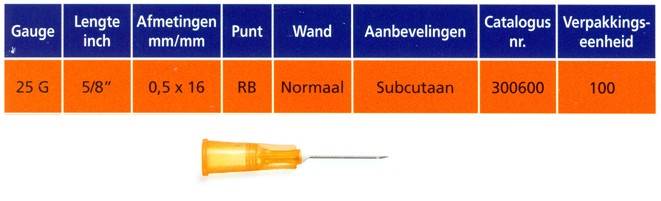 Microlance injectienaald
