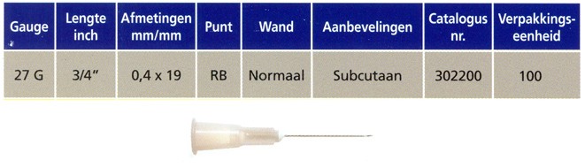 Microlance injectienaald