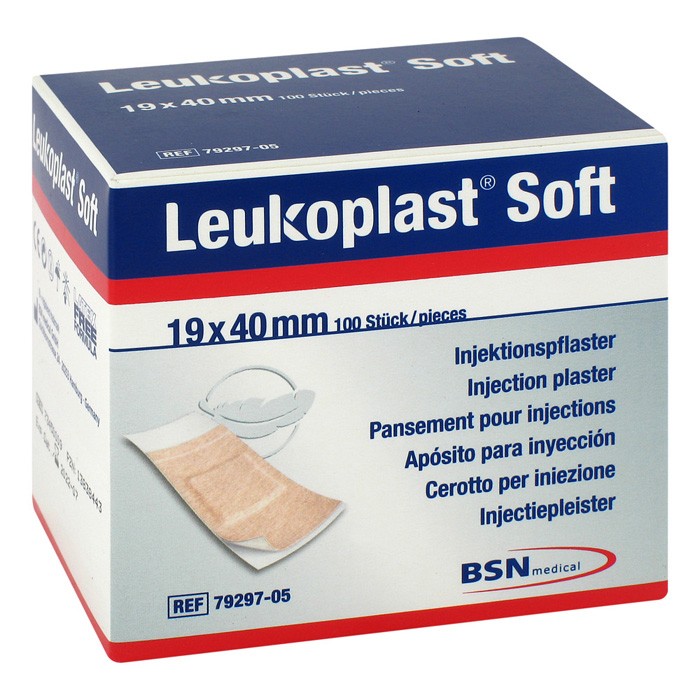 Leukoplast SOFT injectiepleister 19x40mm - 100 stuks