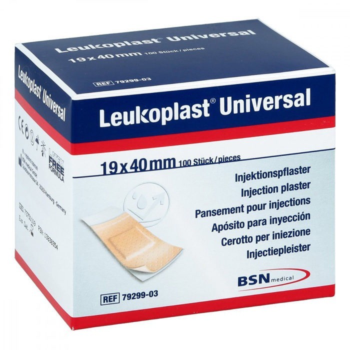 Leukoplast Universeel injectiepleisters 19x40mm - 100 stuks
