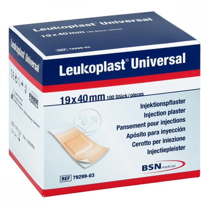 Leukoplast Universeel injectiepleisters 19x40mm - 100 stuks