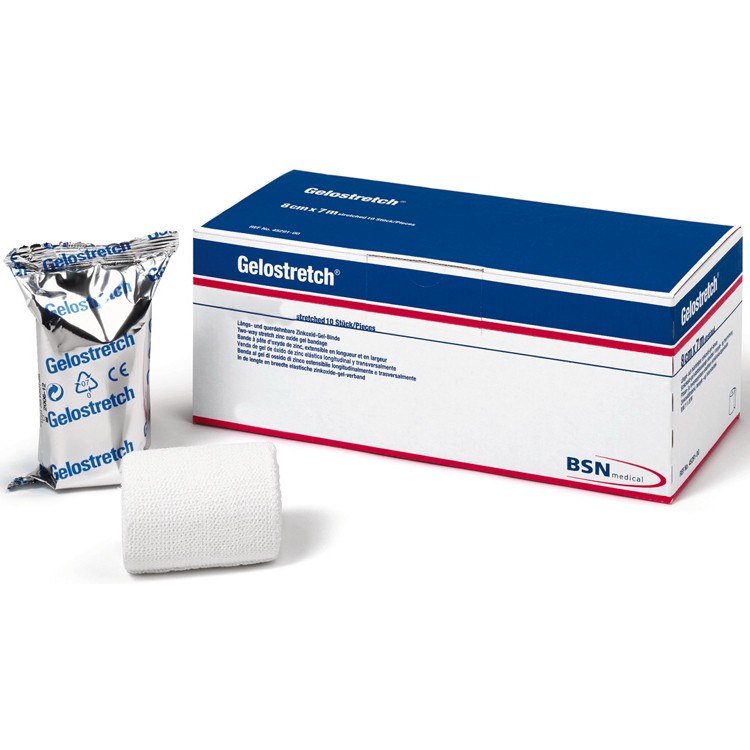 Gelostretch Zinklijmzwachtel (korte rek) - 10cm x 5m - 10 st