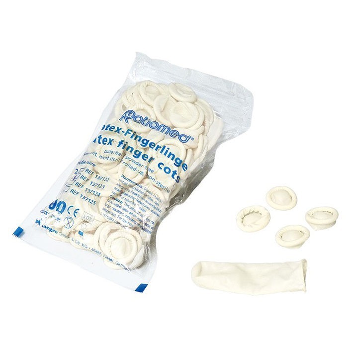 Vingerlingen Latex Medium - niet steriel - zakje van 100 stuks