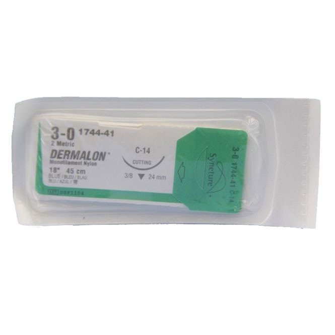 Dermalon 3/0 45cm 26T3/8 1744-41 1st