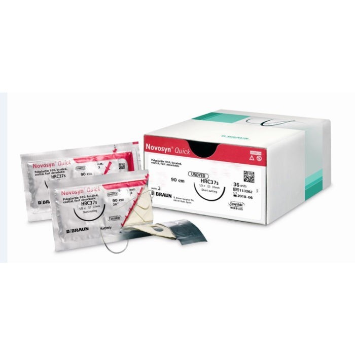 Novosyn Quick (vroeger Safil Quick) + 3/0 DS 19 mm 45 cm - 12 stuks