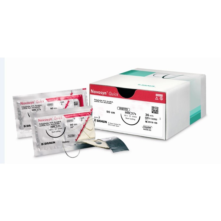 Novosyn Quick (vroeger Safil Quick) + 3/0 DS 19 mm 45 cm - 12 stuks