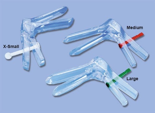 Vaginale wegwerpspecula - 20 mm - X small - wit 25st