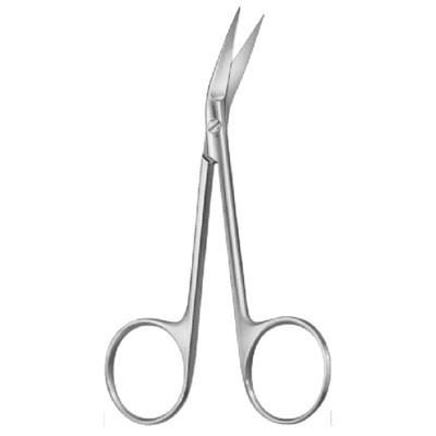 Irisschaar - zijwaarts gebogen - 11,5cm