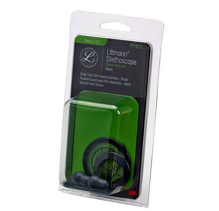 Littmann Herstelkit voor Classic II S.E. (membraam met omranding + 2 oordopjes) - Zwart