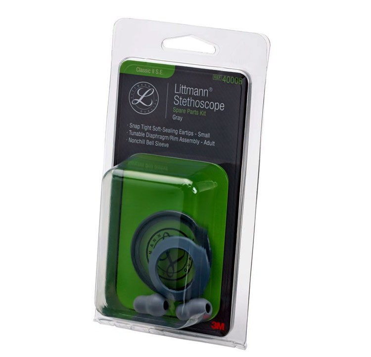Littmann Herstelkit voor Classic II S.E. (membraam met omranding + 2 oordopjes) - Grijs