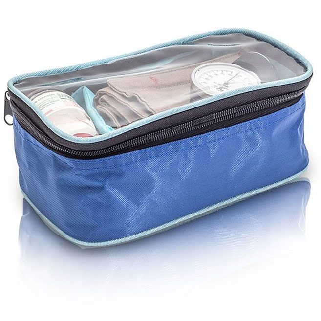 Verpleegtas - Nylon (afwasbaar) - BLAUW - 35 x 25,5 x 14 cm