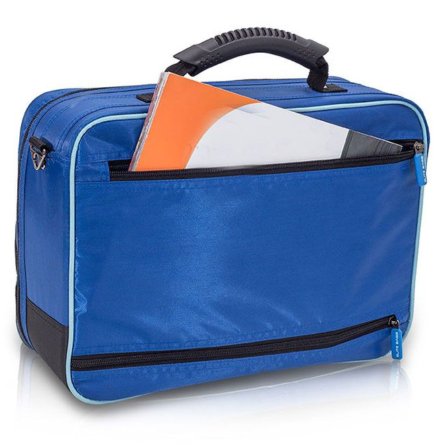 Verpleegtas - Nylon (afwasbaar) - BLAUW - 35 x 25,5 x 14 cm