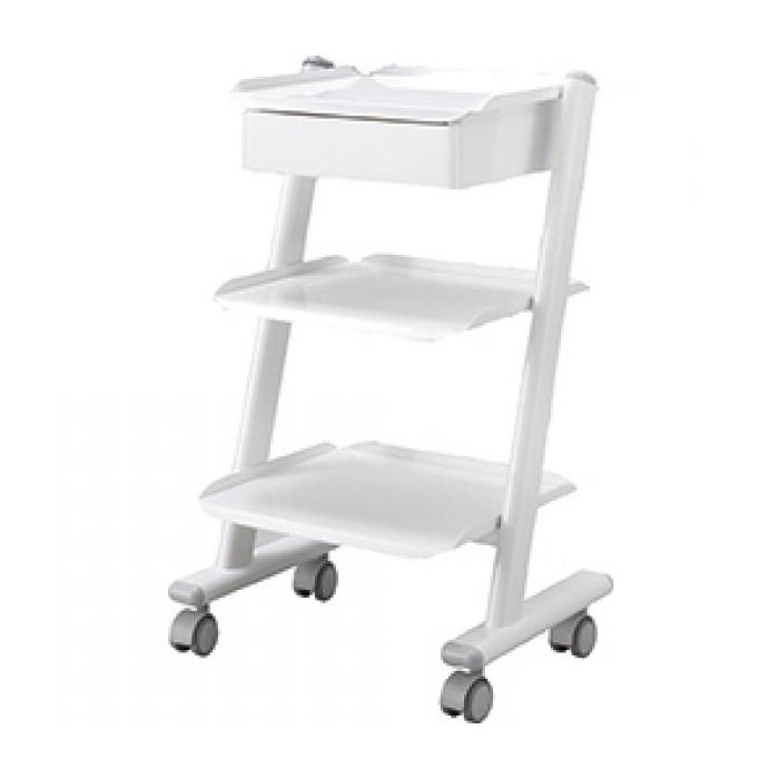 Instrumententafeltje op wieltjes met 3 stopcontacten en 1 lade - 49x35x78,5cm