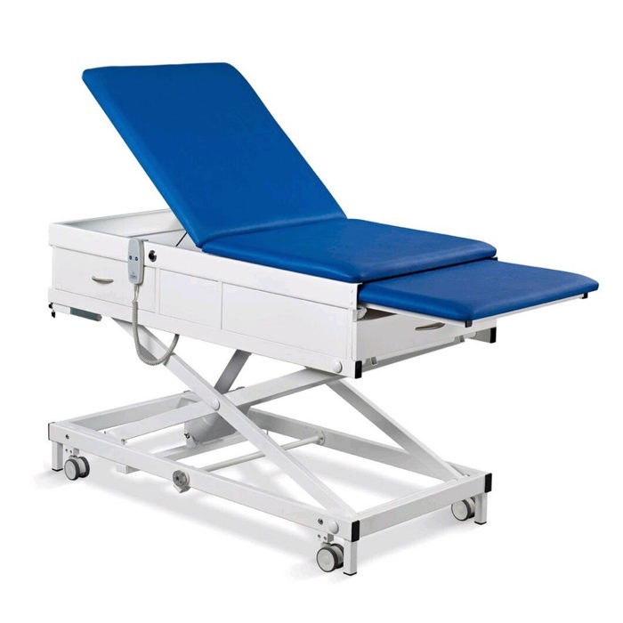 Onderzoekstafel MME-V - Mini-Multo electronic - elektrisch hoog-laag - met lade aan voeteneind