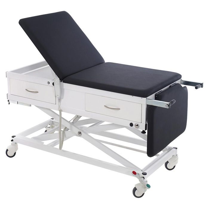 Onderzoekstafel MMEL-V - Mini-Multo electronic - elektrisch hoog-laag - met lade aan voeteneind