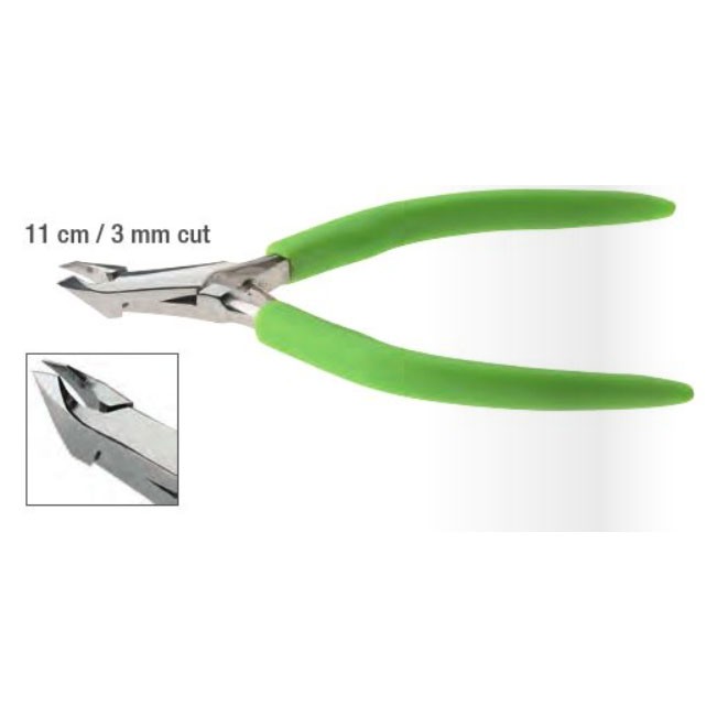 Vellentang 11 cm met gekleurd handvat - 3mm cut