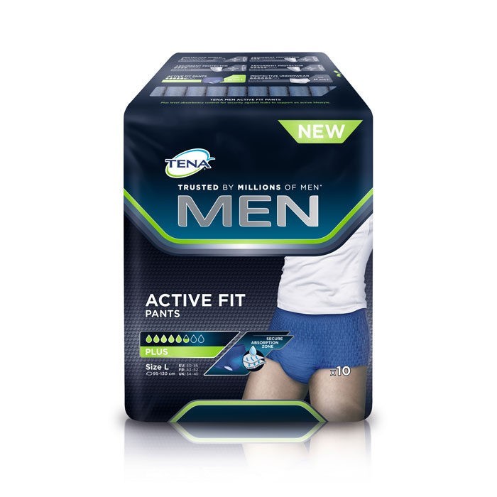 TENA Men Active Fit Pants Large - 4 x 10 stuks