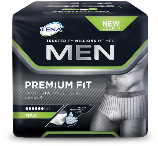 TENA Men Premium Fit Protective Underwear Level 4 Medium - 4 x 12 stuks