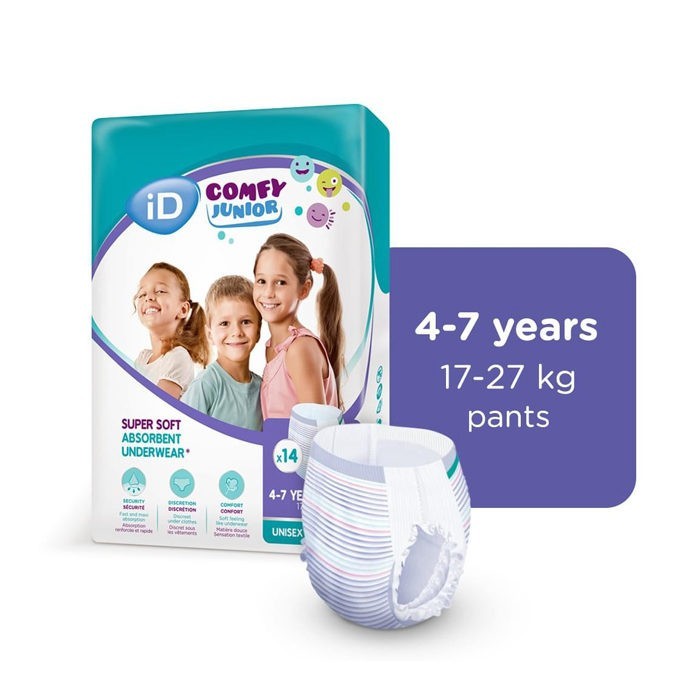 iD Comfy Junior Pants (4-7 jaar) - 4 x 14 stuks