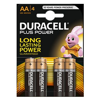 Duracell PLUS AA - MN1500 - op blister - 4 stuks
