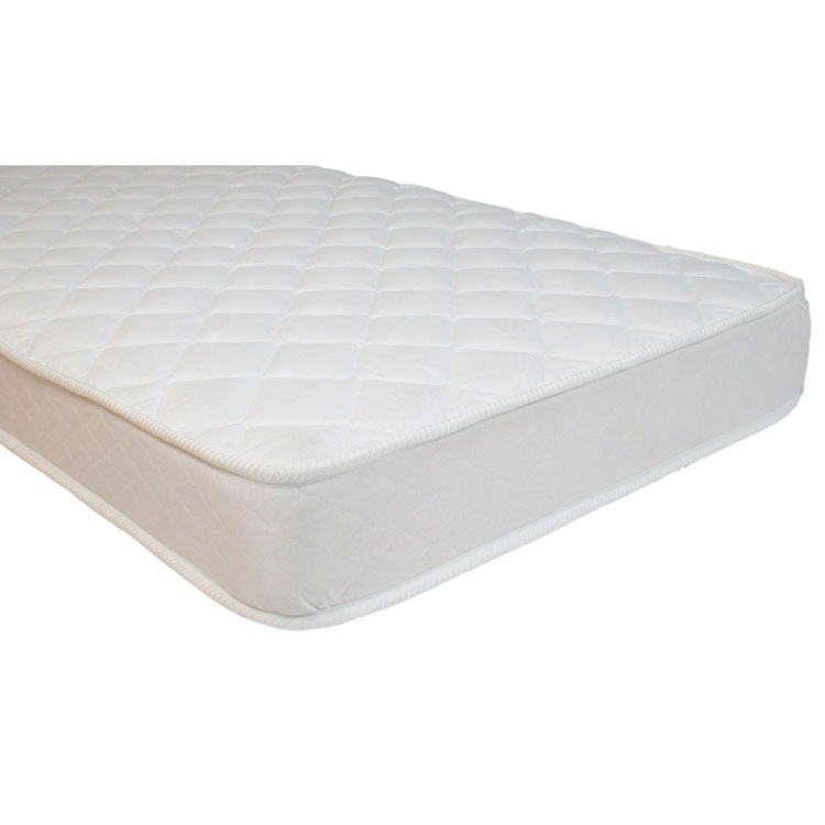 Matras met bonnelveren en damasthoes