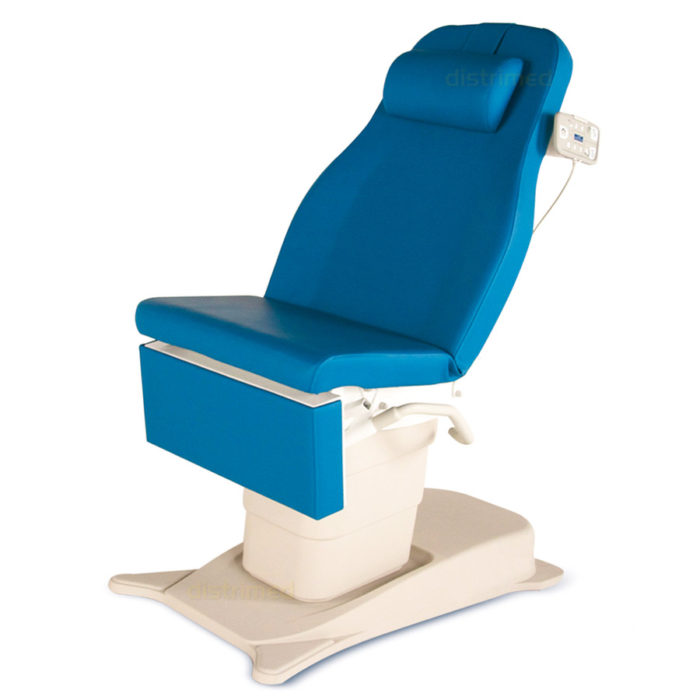 EMotio® onderzoekstafel - hoog/laag - met voetpedaal en 4 geprogrameerde posities - wieltjes