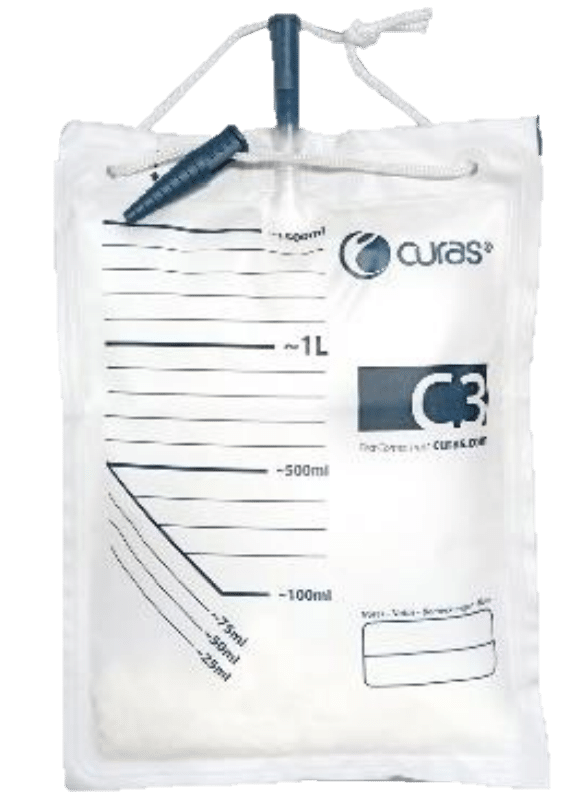 CURAS C3 Afvoerzak met SAP - 2l - Kleine trechterkoppeling - NS